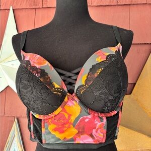 NWT Torrid XO Boost Plunge Push-Up Bra Size 38D